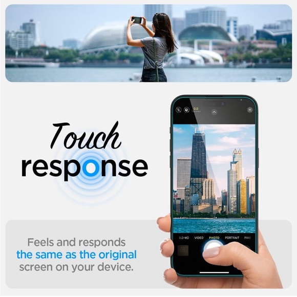 🆕 Spigen Tempered Glass Screen Protector for iPhone 14 Pro [Case Friendly] - Picture 12 of 13